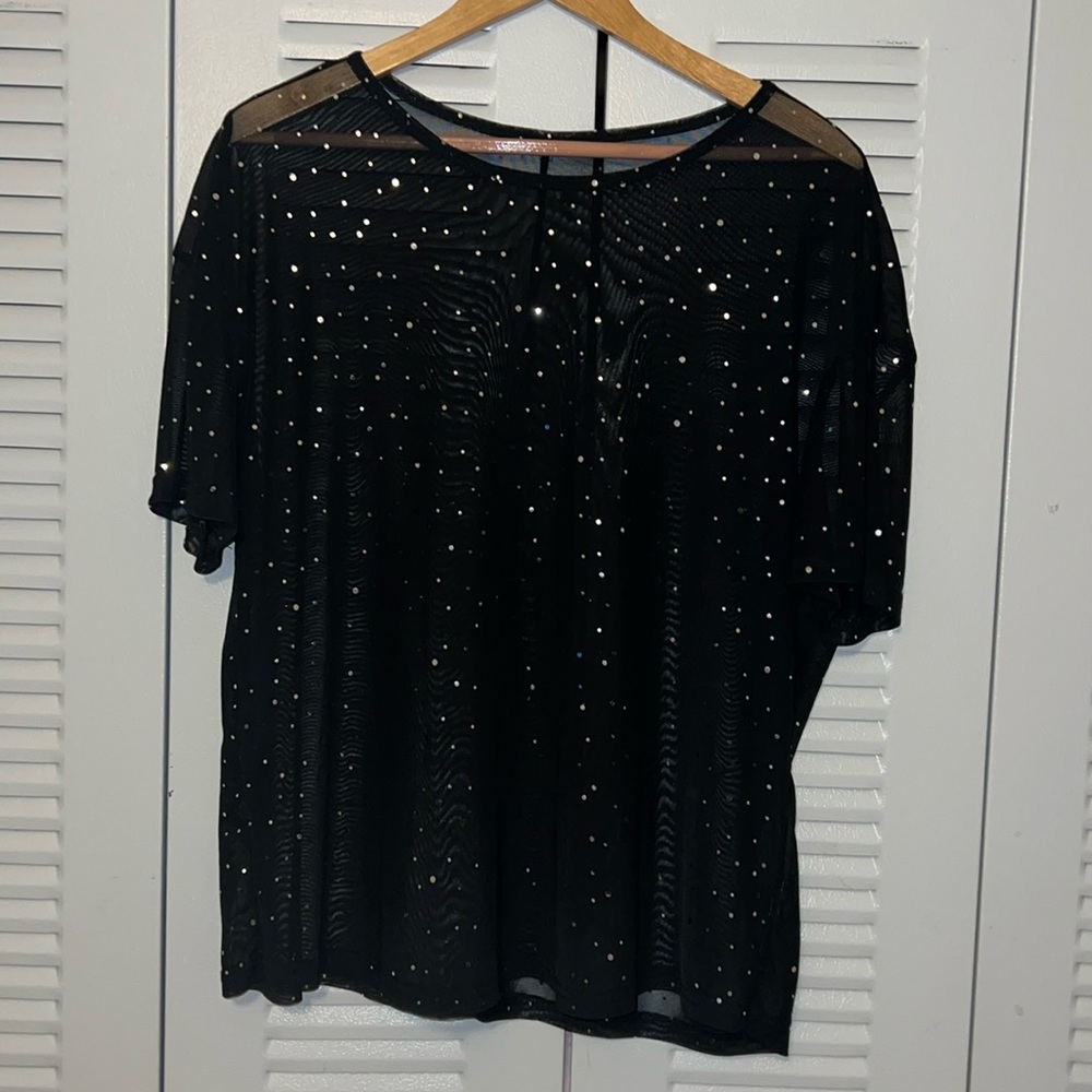 Black sheer top